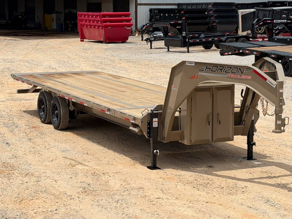 28' Horizon FTS Gooseneck Hydraulic Deckover Tilt Trailer - (2) 10K Axles 016542