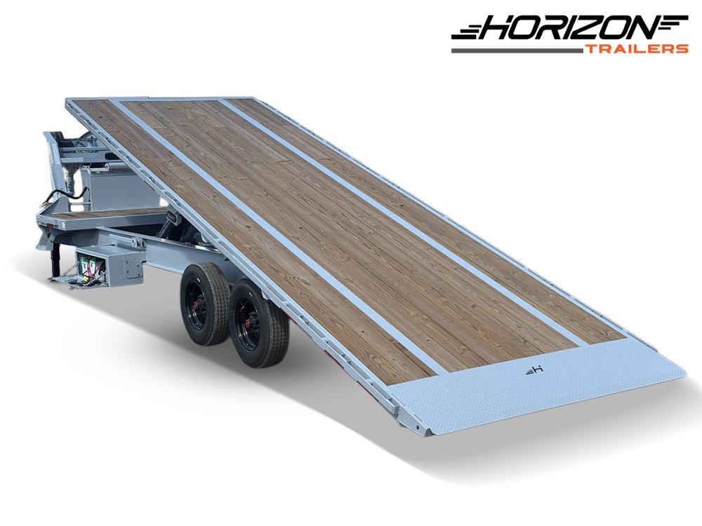 28' Horizon FTS Gooseneck Hydraulic Deckover Tilt Trailer - (2) 10K Axles 16534