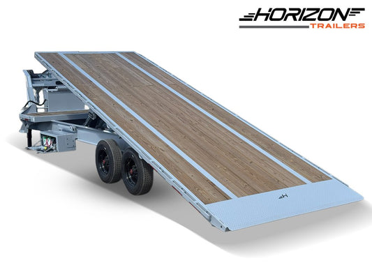 28' Horizon FTS Gooseneck Hydraulic Deckover Tilt Trailer - (2) 10K Axles 16534
