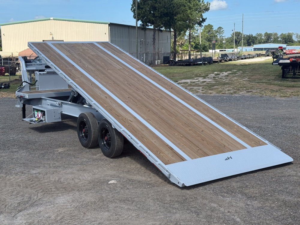 28' Horizon FTS Gooseneck Hydraulic Deckover Tilt Trailer - (2) 10K Axles 16534