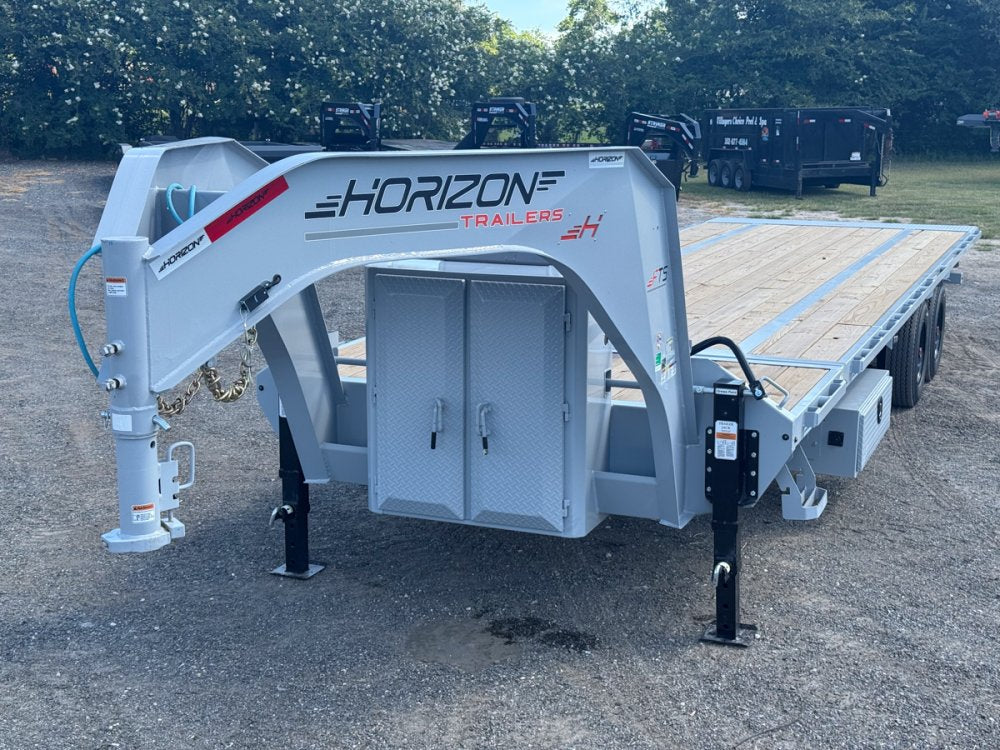 28' Horizon FTS Gooseneck Hydraulic Deckover Tilt Trailer - (2) 10K Axles 16534