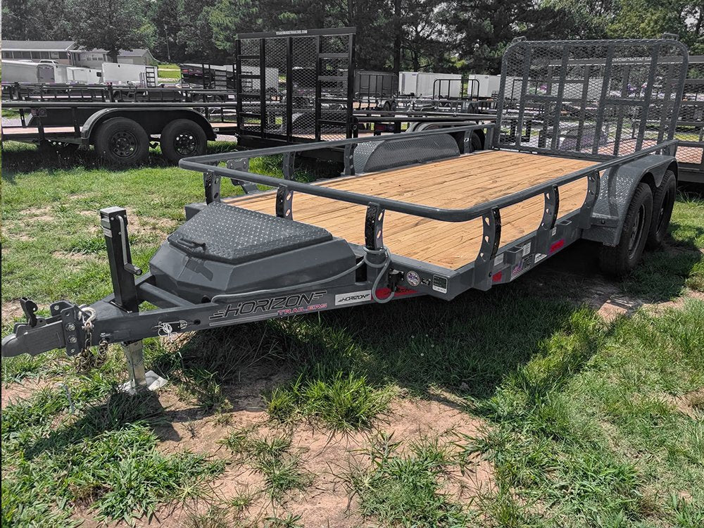 14' Horizon UTZ Bumper Pull Utility Trailer - (2) 3.5K Axles 017725
