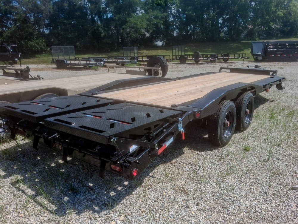 24' Iron Bull EHB Bumper Pull Equipment Trailer Mega Ramps - (2) 10,000 lb Axles 916924