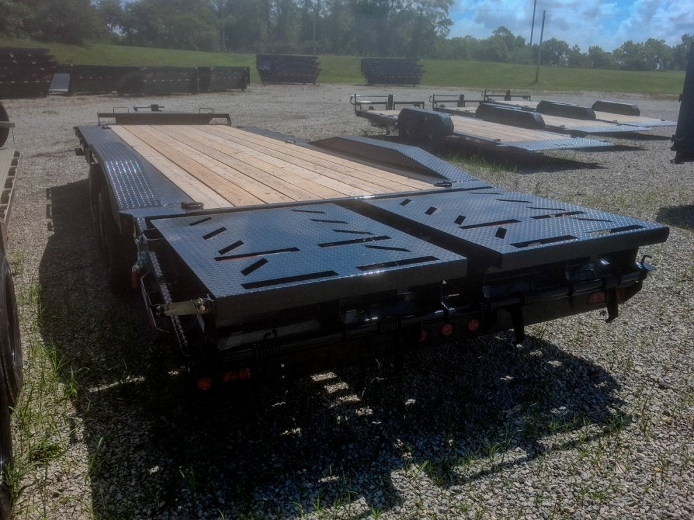 24' Iron Bull EHB Bumper Pull Equipment Trailer Mega Ramps - (2) 10,000 lb Axles 916924
