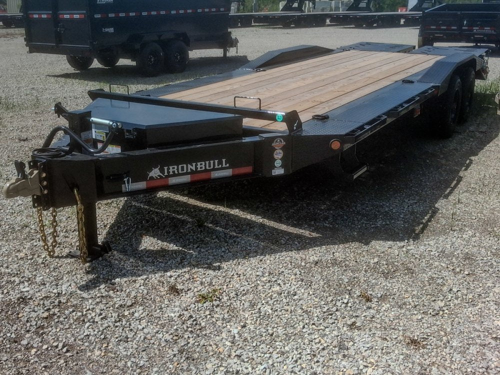 24' Iron Bull EHB Bumper Pull Equipment Trailer Mega Ramps - (2) 10,000 lb Axles 916924