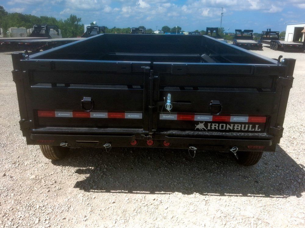 12' x 83" Iron Bull DTB Bumper Pull Dump Trailer 24" Side Walls - (2) 7,000 lb Axles 115121