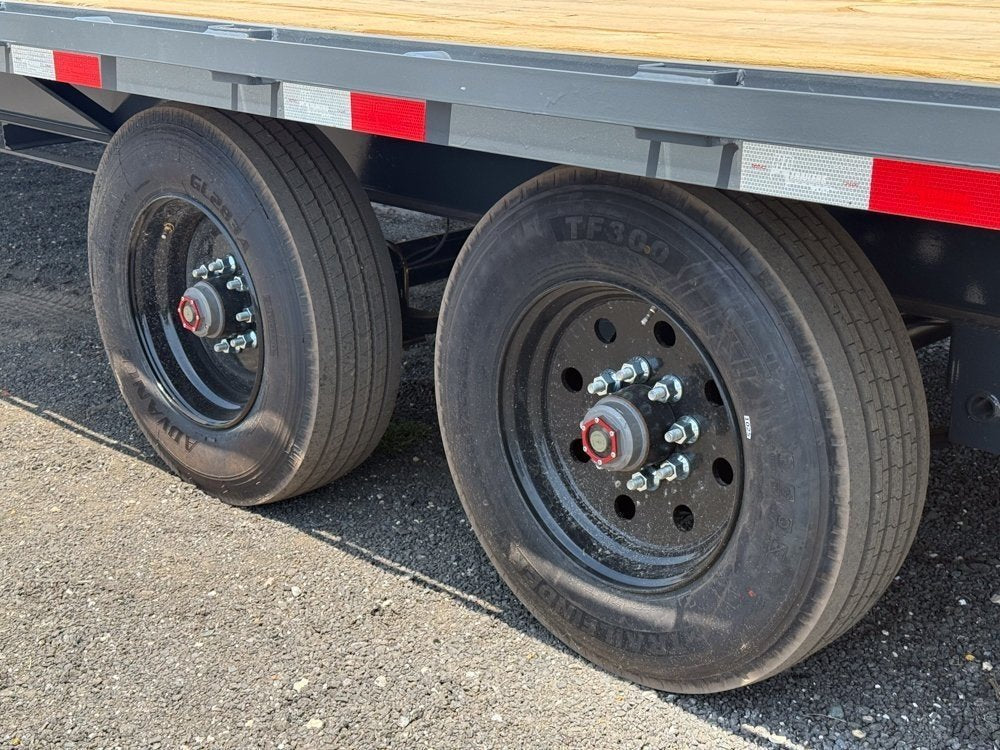 40' HD Hotshot (2) 10k Axles Straight Deck, DERATED Non-CDL 18 Ply Super Singles 001503