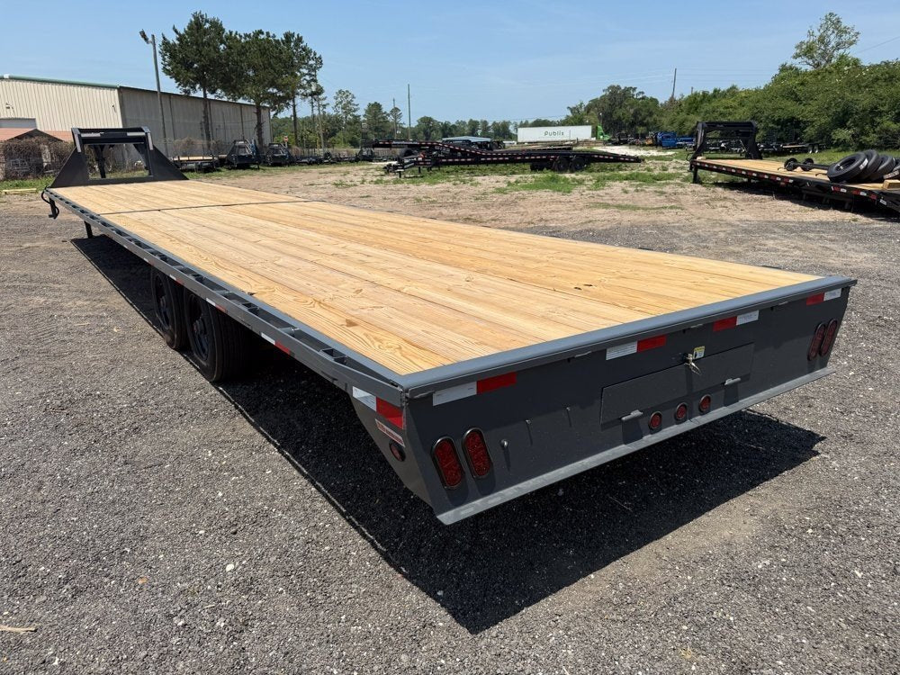 40' HD Hotshot (2) 10k Axles Straight Deck, DERATED Non-CDL 18 Ply Super Singles 001503