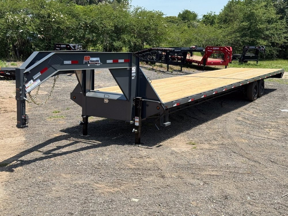 40' HD Hotshot (2) 10k Axles Straight Deck, DERATED Non-CDL 18 Ply Super Singles 001503