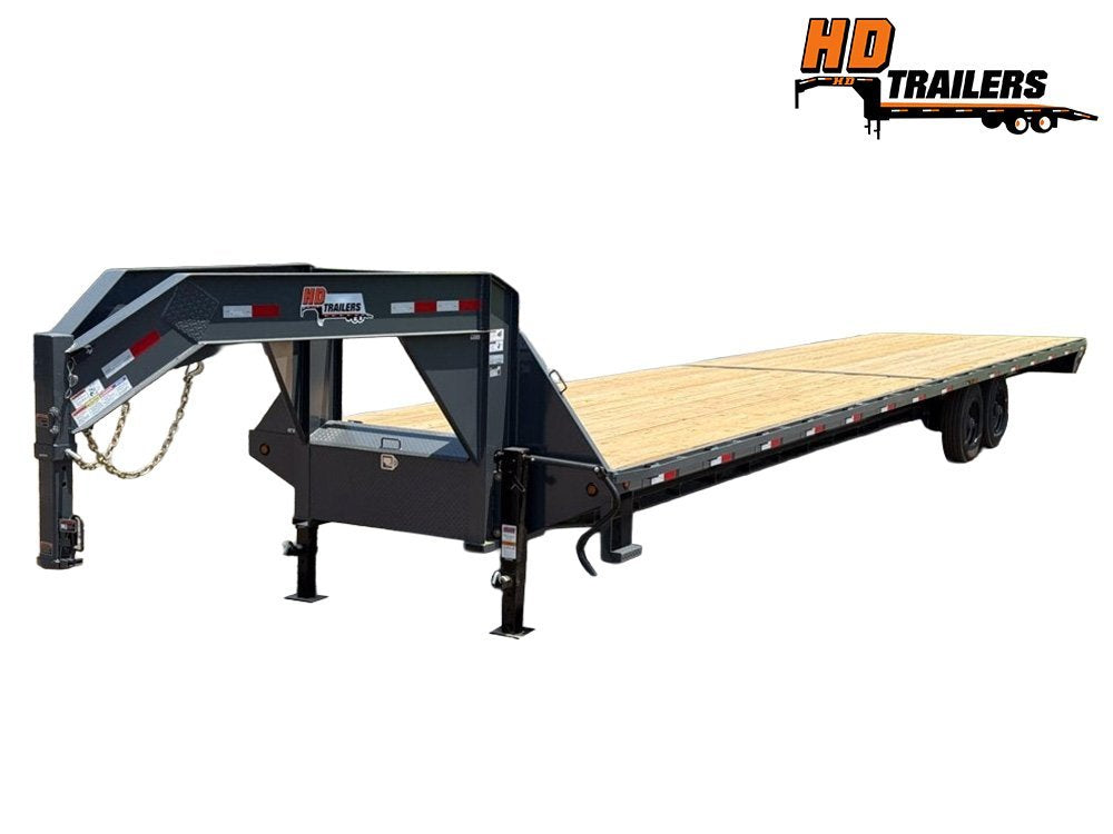 40' HD Hotshot (2) 10k Axles Straight Deck, DERATED Non-CDL 18 Ply Super Singles 001503
