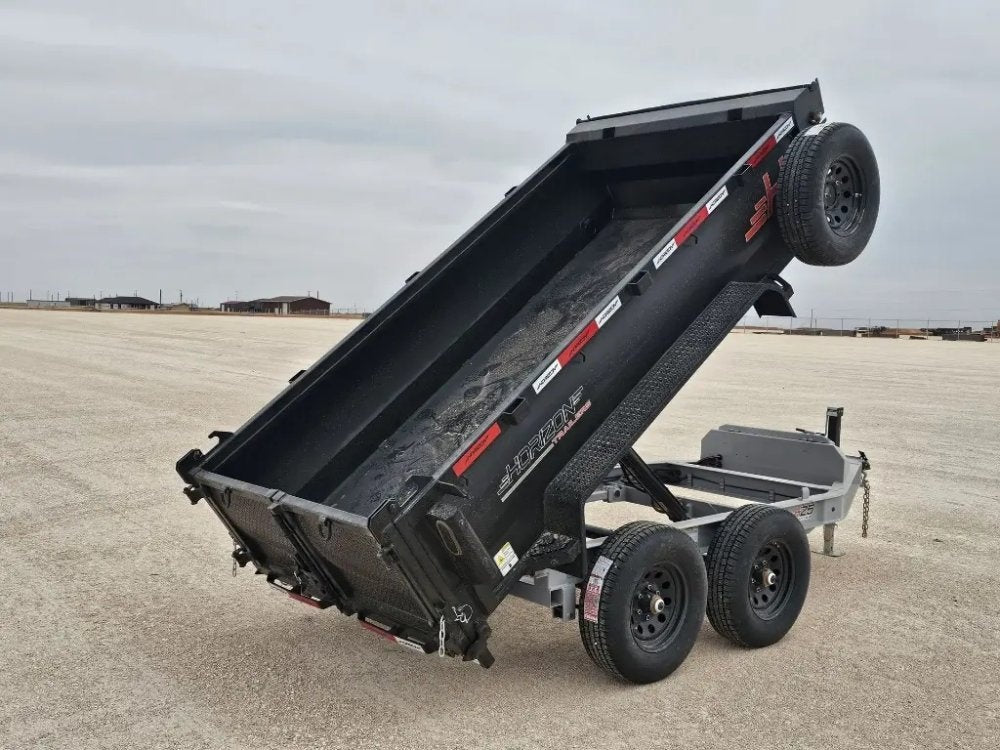 10' Horizon HZ5 Bumper Pull Dump Trailer 24" Side Walls - (2) 3.5K Axles - Bumper Pull Dump - TrailerSwap