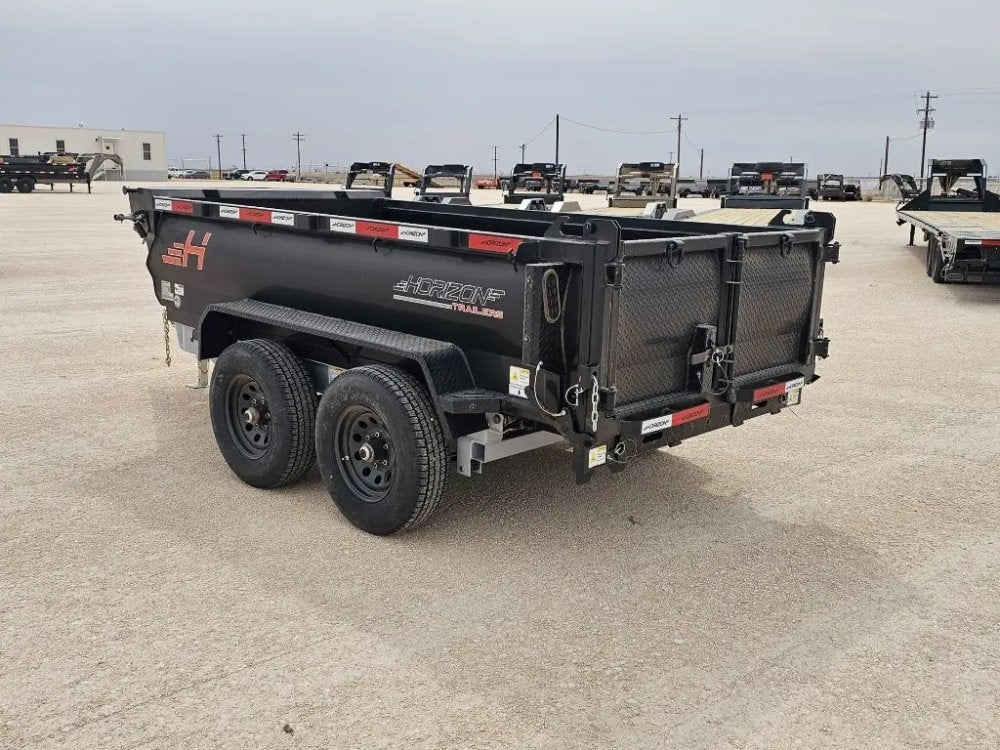 10' Horizon HZ5 Bumper Pull Dump Trailer 24" Side Walls - (2) 3.5K Axles - Bumper Pull Dump - TrailerSwap