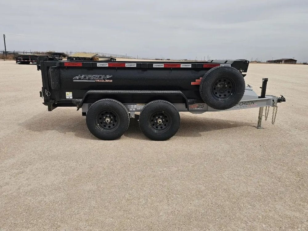 10' Horizon HZ5 Bumper Pull Dump Trailer 24" Side Walls - (2) 3.5K Axles - Bumper Pull Dump - TrailerSwap