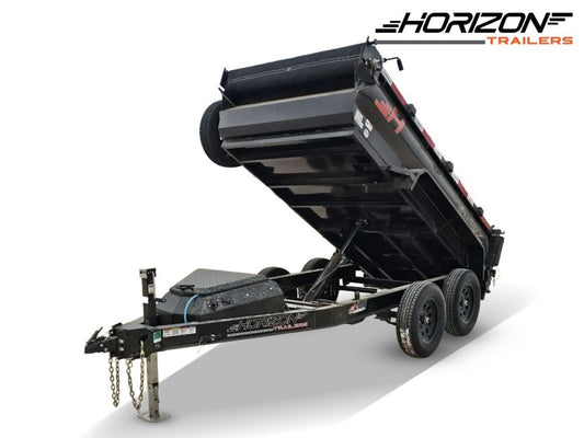 10' Horizon HZ5 Bumper Pull Dump Trailer 24" Side Walls - (2) 3.5K Axles - Bumper Pull Dump - TrailerSwap