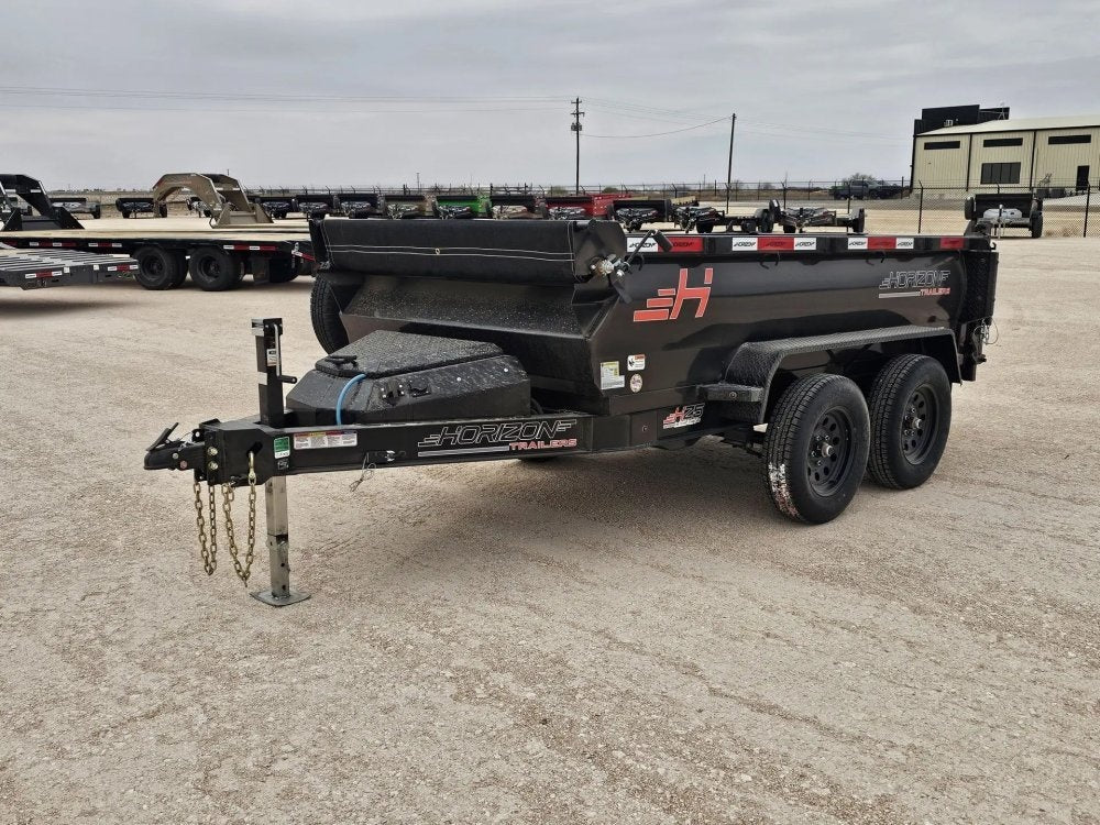 10' Horizon HZ5 Bumper Pull Dump Trailer 24" Side Walls - (2) 3.5K Axles - Bumper Pull Dump - TrailerSwap