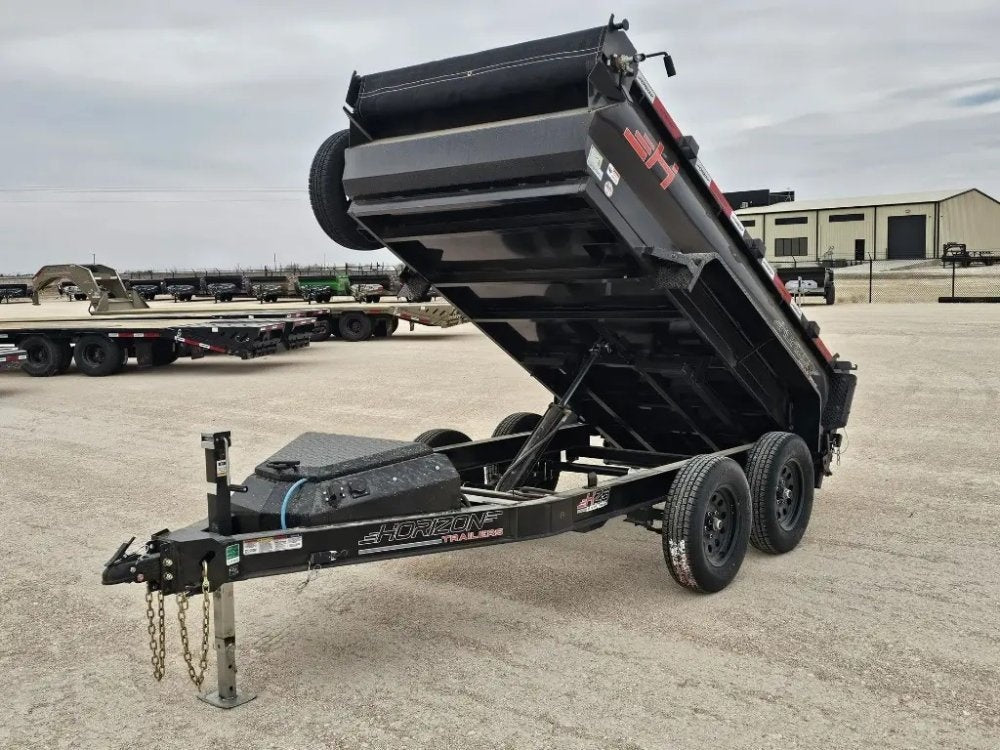10' Horizon HZ5 Bumper Pull Dump Trailer 24" Side Walls - (2) 3.5K Axles - Bumper Pull Dump - TrailerSwap