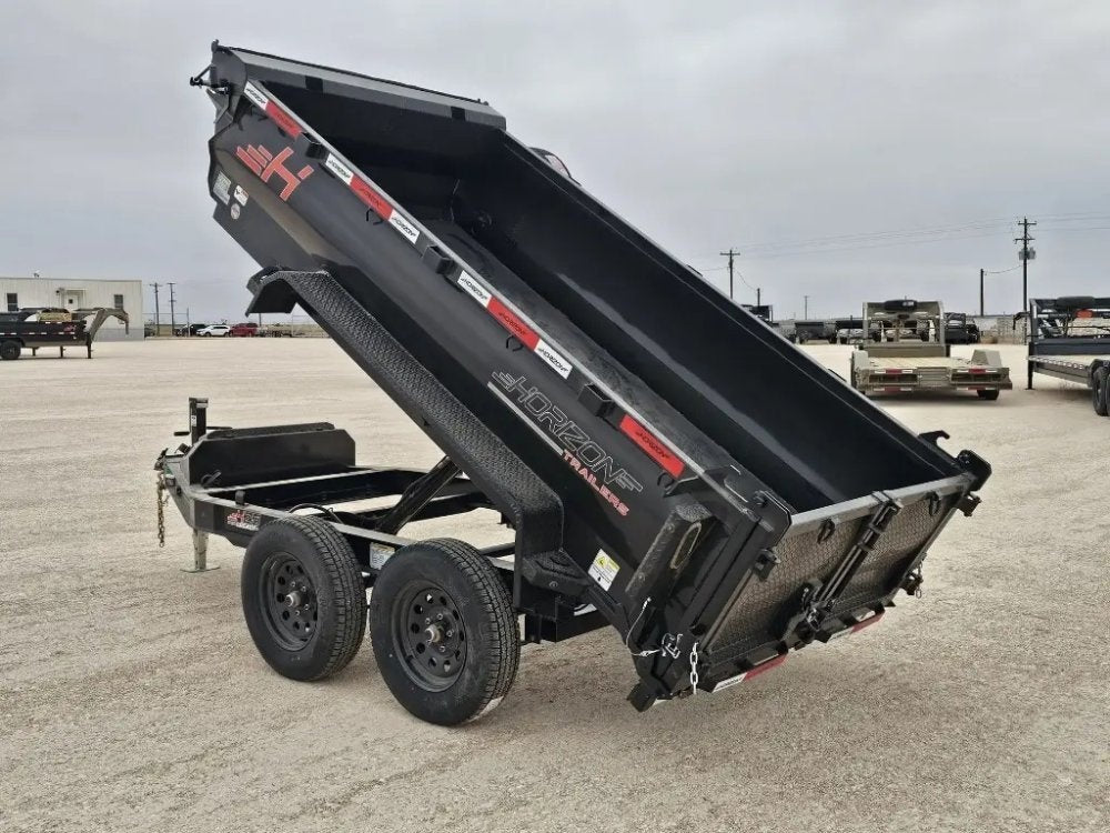 10' Horizon HZ5 Bumper Pull Dump Trailer 24" Side Walls - (2) 3.5K Axles - Bumper Pull Dump - TrailerSwap
