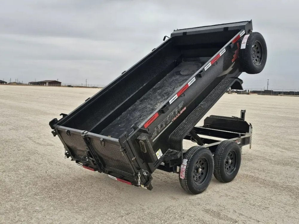 10' Horizon HZ5 Bumper Pull Dump Trailer 24" Side Walls - (2) 3.5K Axles - Bumper Pull Dump - TrailerSwap