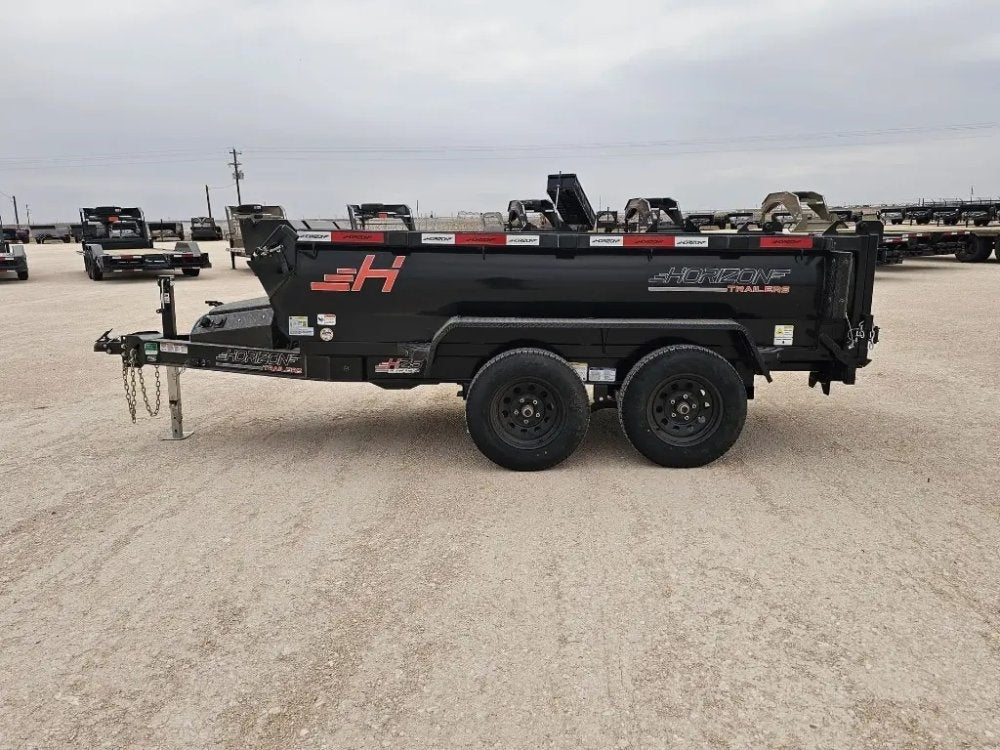 10' Horizon HZ5 Bumper Pull Dump Trailer 24" Side Walls - (2) 3.5K Axles - Bumper Pull Dump - TrailerSwap