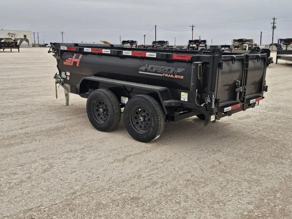 10' Horizon HZ5 Bumper Pull Dump Trailer 24" Side Walls - (2) 3.5K Axles - Bumper Pull Dump - TrailerSwap