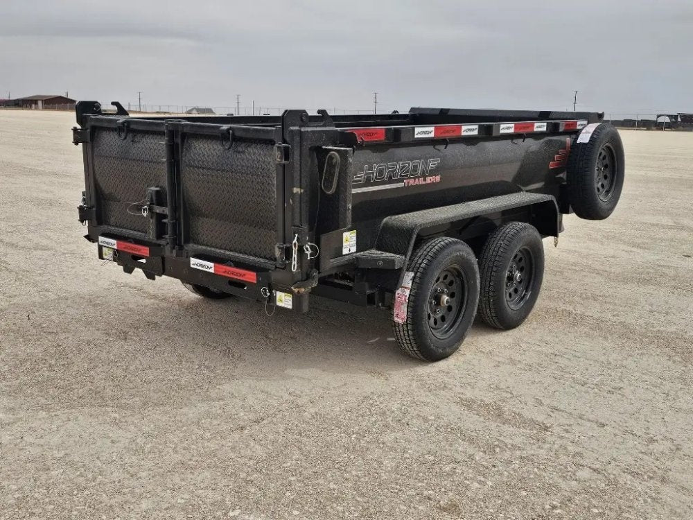 10' Horizon HZ5 Bumper Pull Dump Trailer 24" Side Walls - (2) 3.5K Axles - Bumper Pull Dump - TrailerSwap
