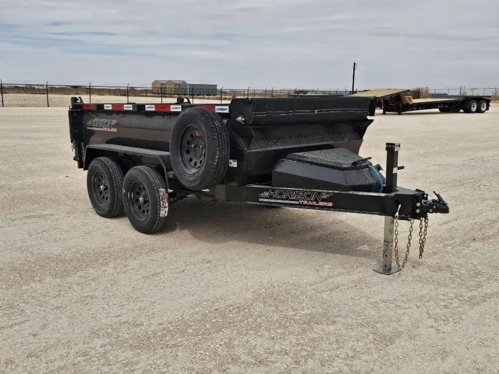 10' Horizon HZ5 Bumper Pull Dump Trailer 24" Side Walls - (2) 3.5K Axles - Bumper Pull Dump - TrailerSwap