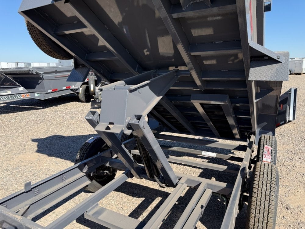 10' SDX Dump 19" Sides - 3.5k Axles - 516 Scissor - Bumper Pull Dump/Dump Trailers - Stryker Dealership Group