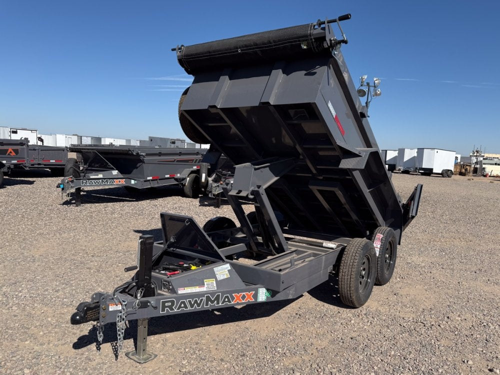 10' SDX Dump 19" Sides - 3.5k Axles - 516 Scissor - Bumper Pull Dump/Dump Trailers - Stryker Dealership Group