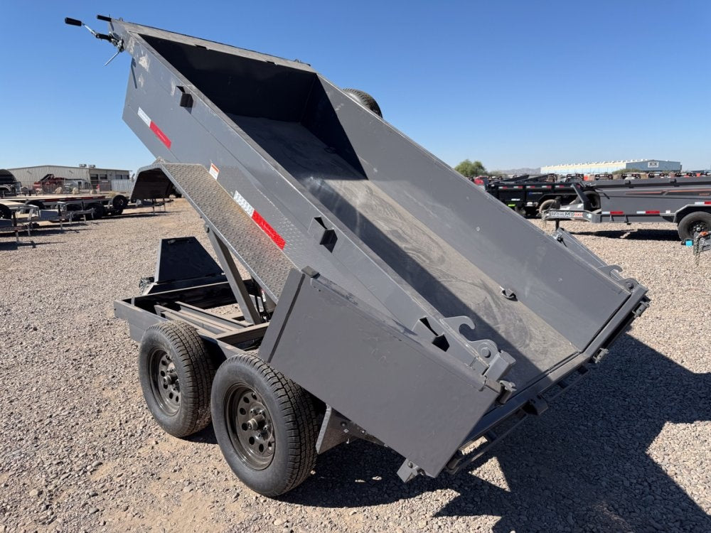 10' SDX Dump 19" Sides - 3.5k Axles - 516 Scissor - Bumper Pull Dump/Dump Trailers - Stryker Dealership Group