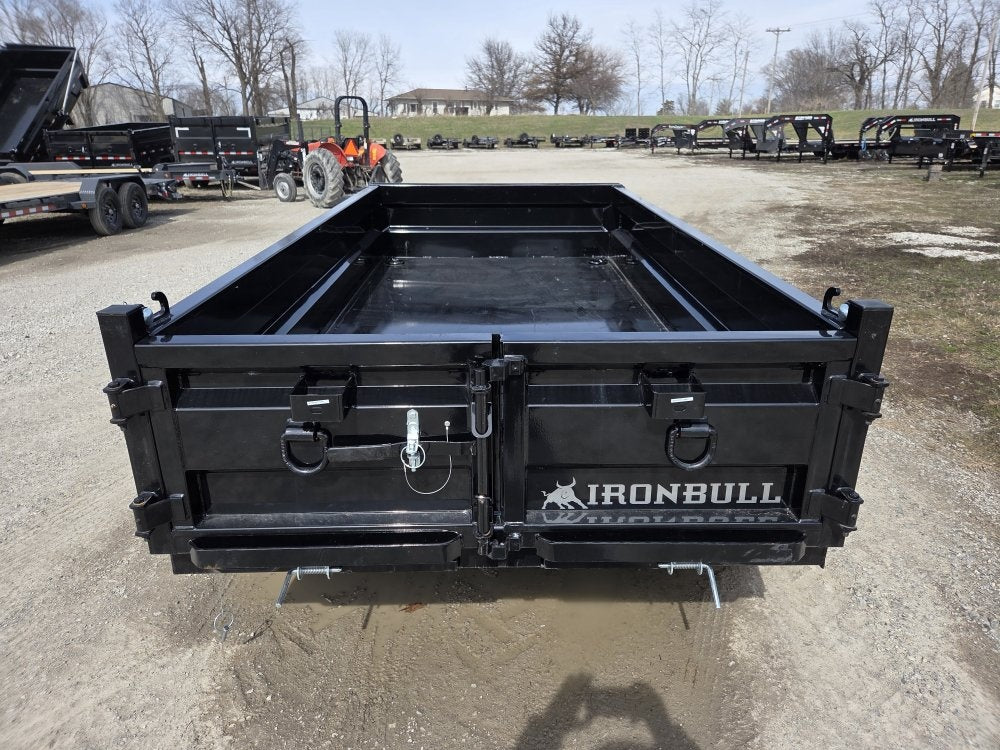 10' x 60" Iron Bull DTB Bumper Pull Dump Trailer 18" Side Walls - (2) 5200 lb Axles - Bumper Pull Dump - Dump Trailers - TrailerSwap