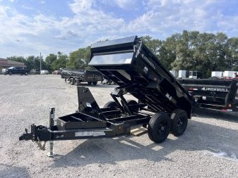 10' x 60" Iron Bull DTB Bumper Pull Dump Trailer 18" Side Walls - (2) 5200 lb Axles - Bumper Pull Dump - Dump Trailers - TrailerSwap