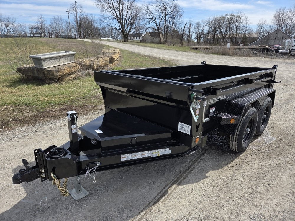 10' x 60" Iron Bull DTB Bumper Pull Dump Trailer 18" Side Walls - (2) 5200 lb Axles - Bumper Pull Dump - Dump Trailers - TrailerSwap