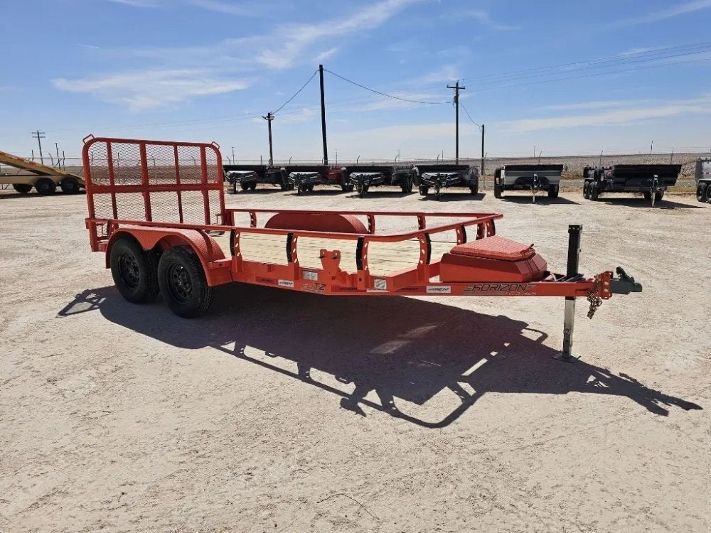 14' Horizon UTZ Bumper Pull Utility Trailer - (2) 3.5K Axles 15580