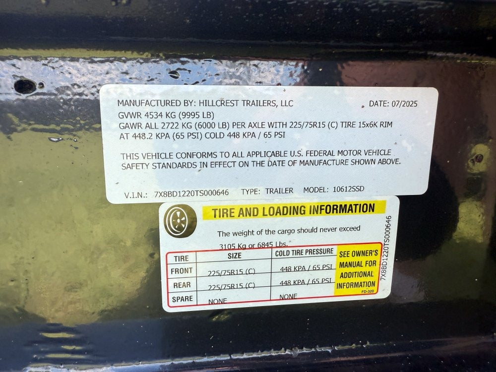 12' Dump Trailer 20" Side Walls - Telescopic Lift - Bumper Pull Dump - Dump Trailers - TrailerSwap