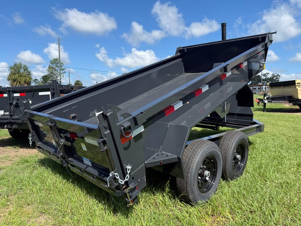 12' Dump Trailer 20" Side Walls - Telescopic Lift - Bumper Pull Dump - Dump Trailers - TrailerSwap