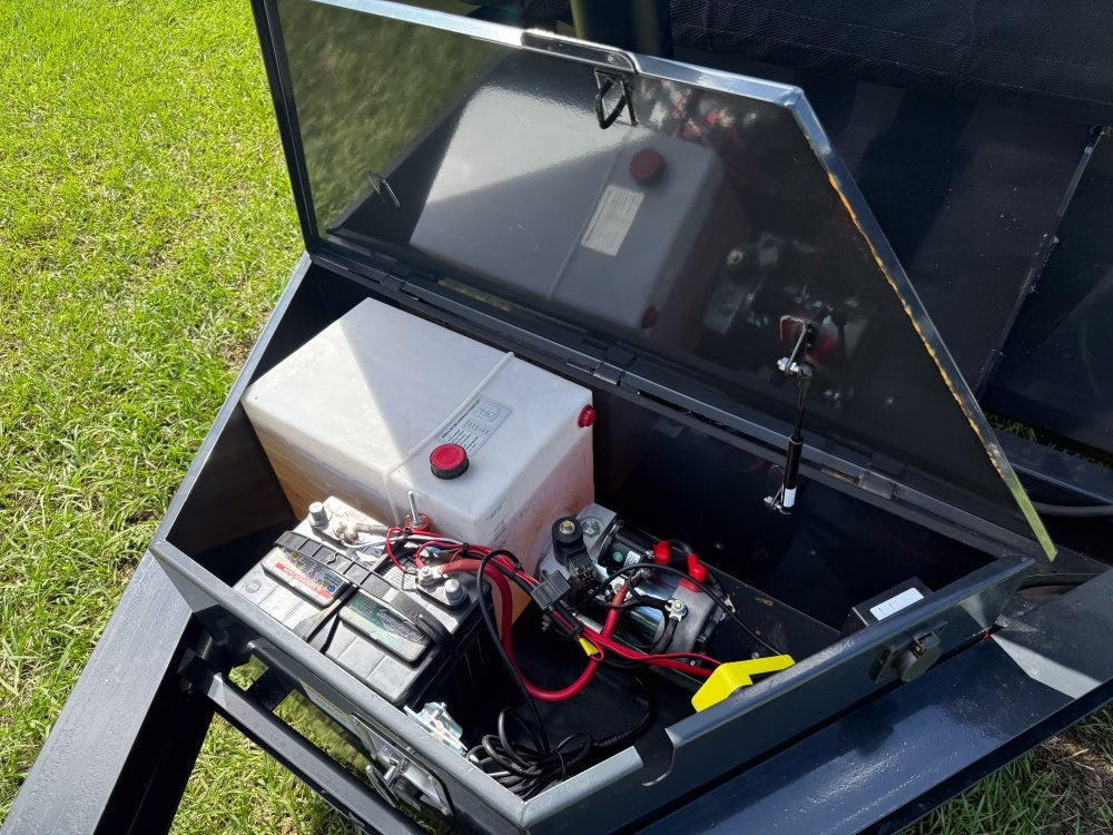 12' Dump Trailer 20" Side Walls - Telescopic Lift - Bumper Pull Dump - Dump Trailers - TrailerSwap