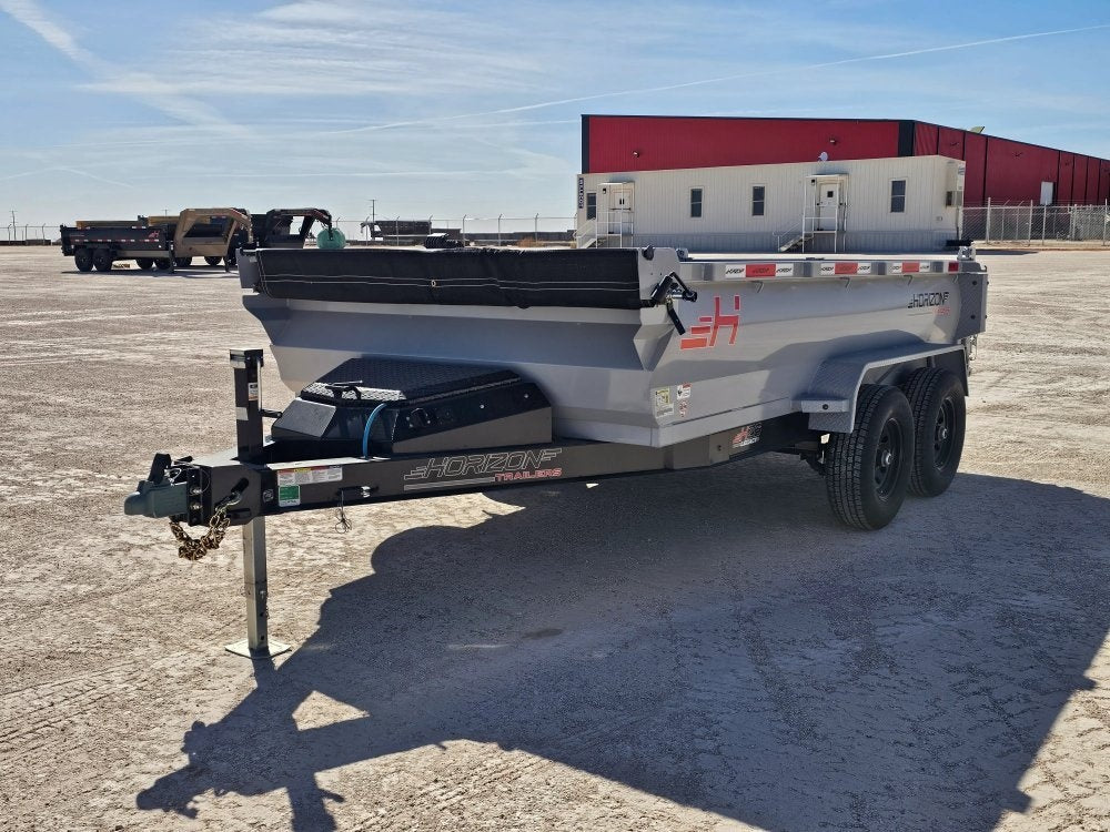 12' Horizon HZ6 Bumper Pull Dump Trailer 24" Side Walls - (2) 5.2K Axles - Bumper Pull Dump - TrailerSwap