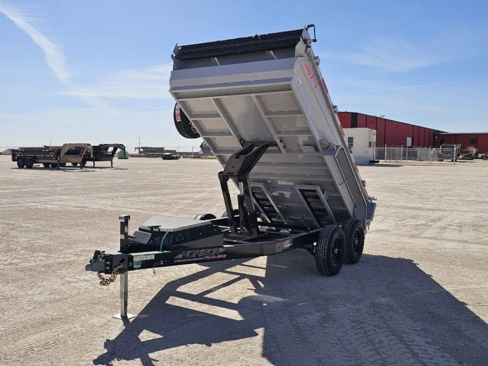 12' Horizon HZ6 Bumper Pull Dump Trailer 24" Side Walls - (2) 5.2K Axles - Bumper Pull Dump - TrailerSwap