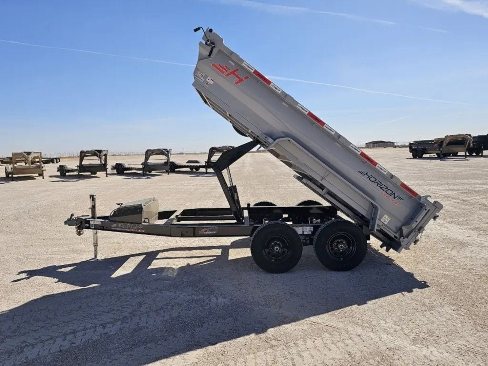 12' Horizon HZ6 Bumper Pull Dump Trailer 24" Side Walls - (2) 5.2K Axles - Bumper Pull Dump - TrailerSwap