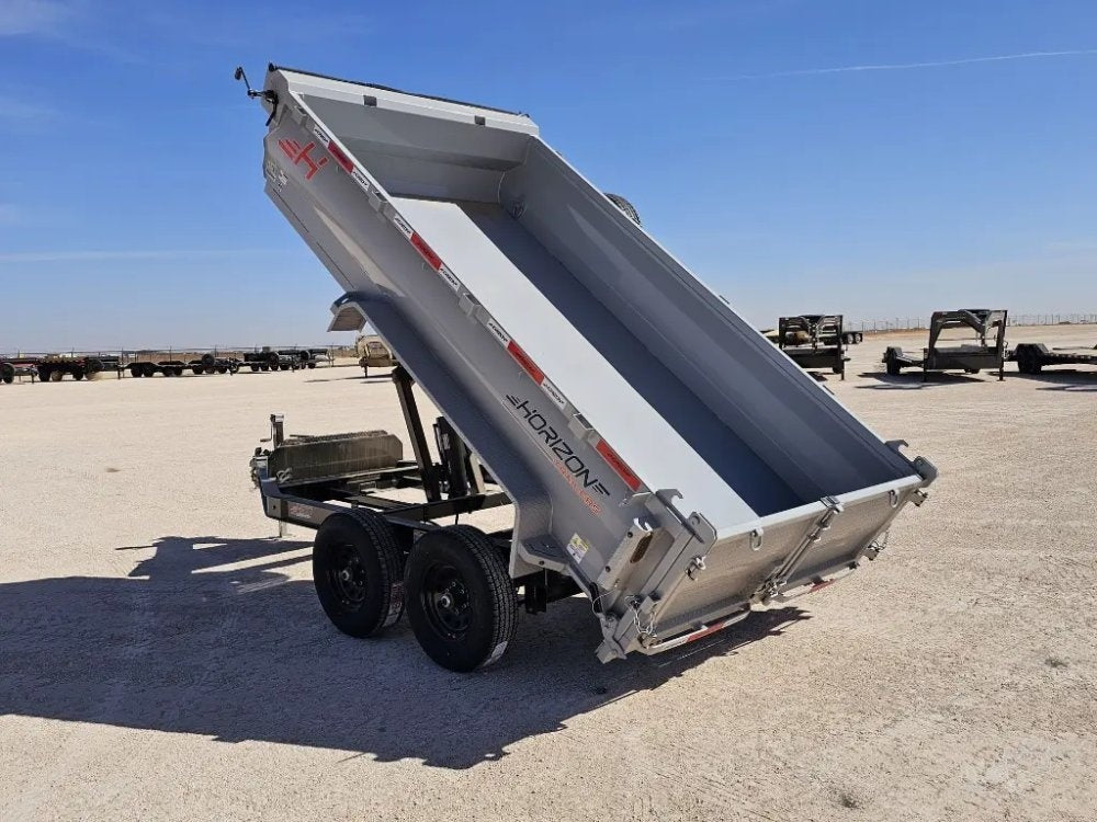 12' Horizon HZ6 Bumper Pull Dump Trailer 24" Side Walls - (2) 5.2K Axles - Bumper Pull Dump - TrailerSwap
