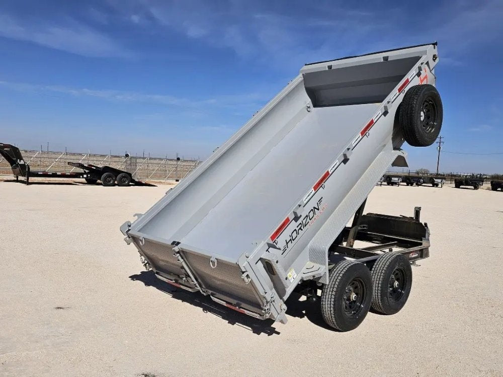 12' Horizon HZ6 Bumper Pull Dump Trailer 24" Side Walls - (2) 5.2K Axles - Bumper Pull Dump - TrailerSwap