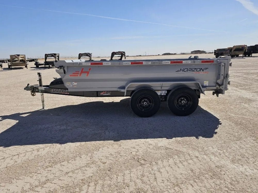 12' Horizon HZ6 Bumper Pull Dump Trailer 24" Side Walls - (2) 5.2K Axles - Bumper Pull Dump - TrailerSwap