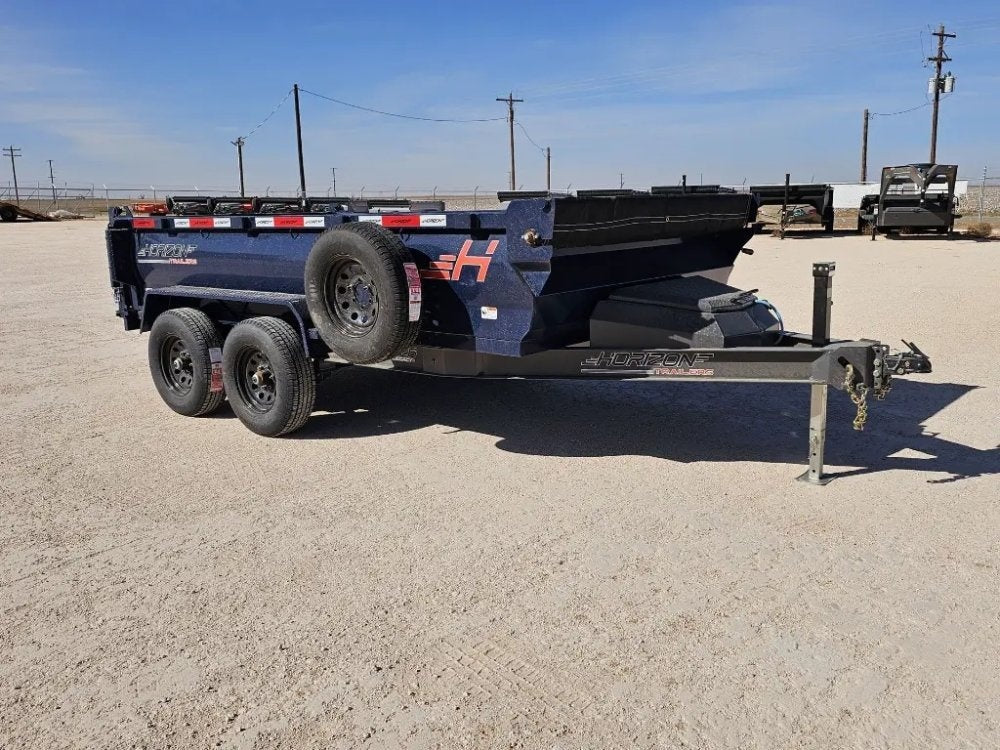 12' Horizon HZ6 Bumper Pull Dump Trailer 24" Side Walls - (2) 5.2K Axles - Bumper Pull Dump - TrailerSwap