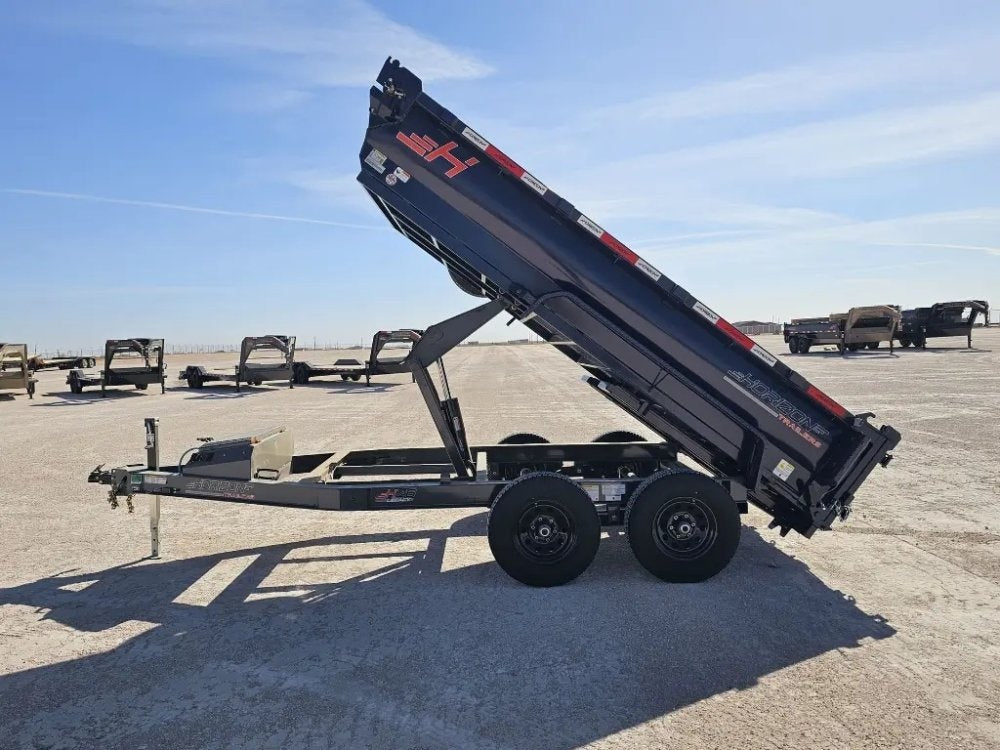 12' Horizon HZ6 Bumper Pull Dump Trailer 24" Side Walls - (2) 5.2K Axles - Bumper Pull Dump - TrailerSwap