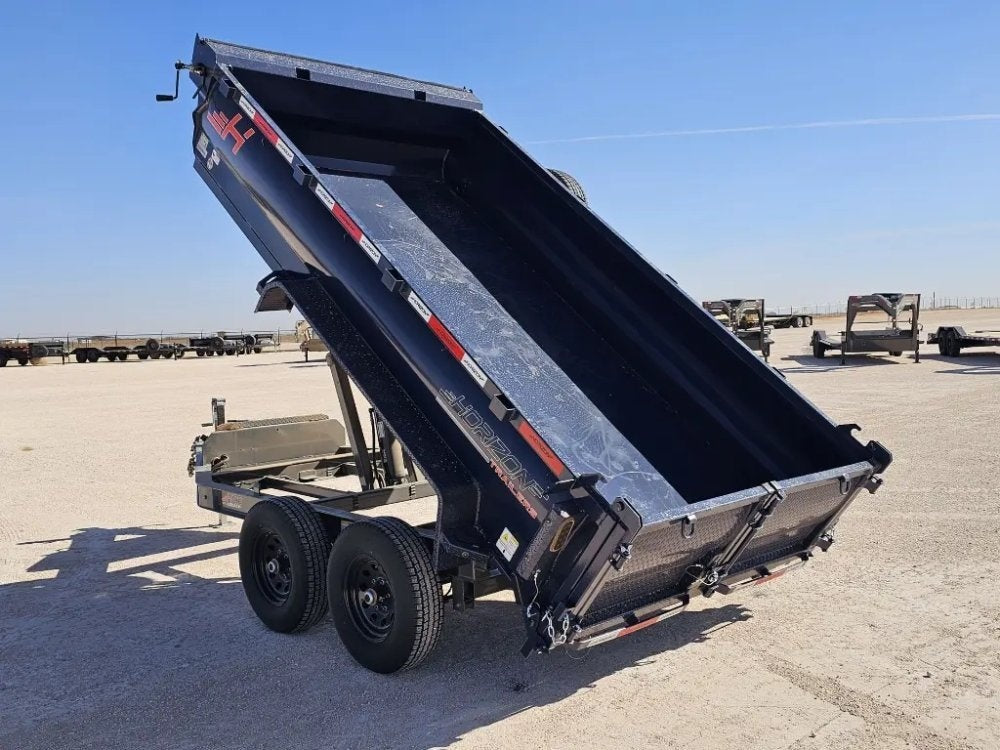 12' Horizon HZ6 Bumper Pull Dump Trailer 24" Side Walls - (2) 5.2K Axles - Bumper Pull Dump - TrailerSwap