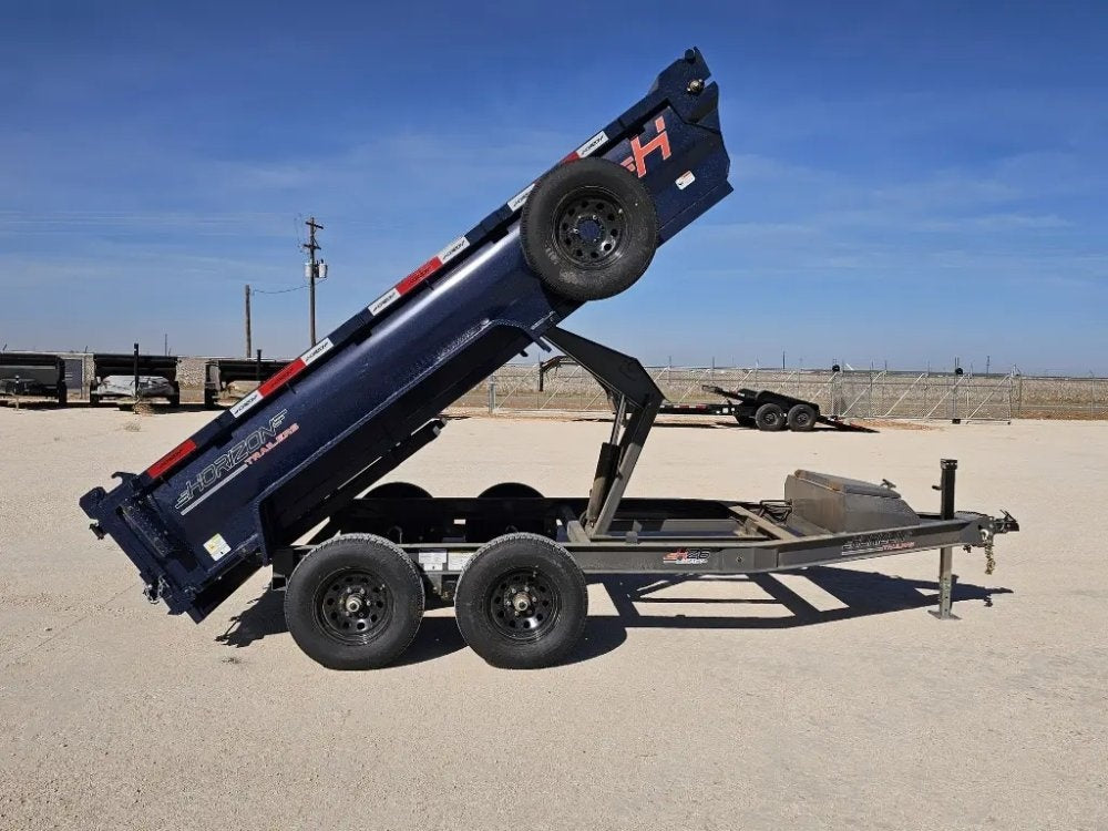 12' Horizon HZ6 Bumper Pull Dump Trailer 24" Side Walls - (2) 5.2K Axles - Bumper Pull Dump - TrailerSwap