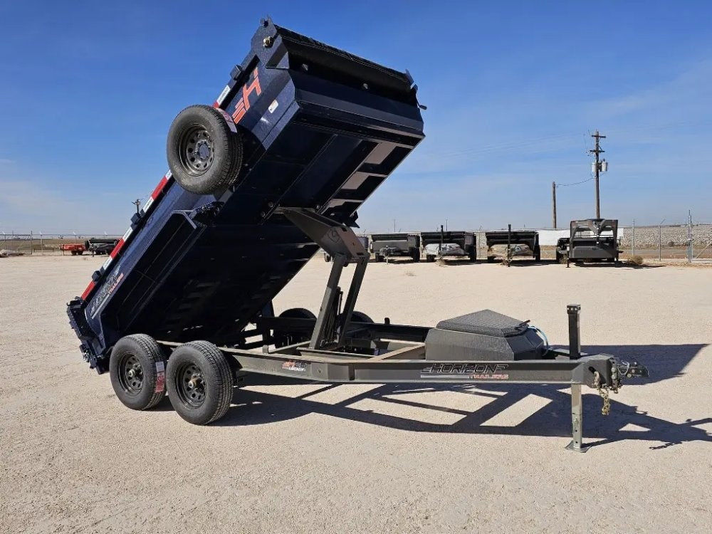 12' Horizon HZ6 Bumper Pull Dump Trailer 24" Side Walls - (2) 5.2K Axles - Bumper Pull Dump - TrailerSwap