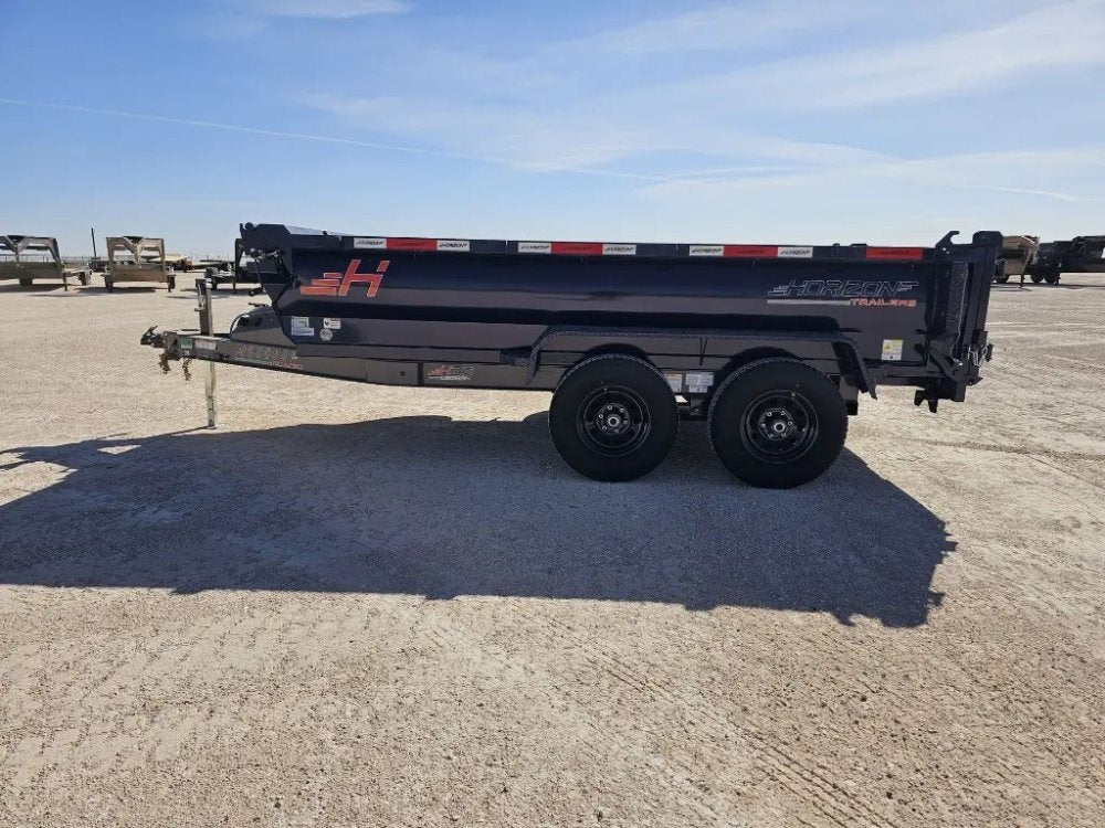 12' Horizon HZ6 Bumper Pull Dump Trailer 24" Side Walls - (2) 5.2K Axles - Bumper Pull Dump - TrailerSwap