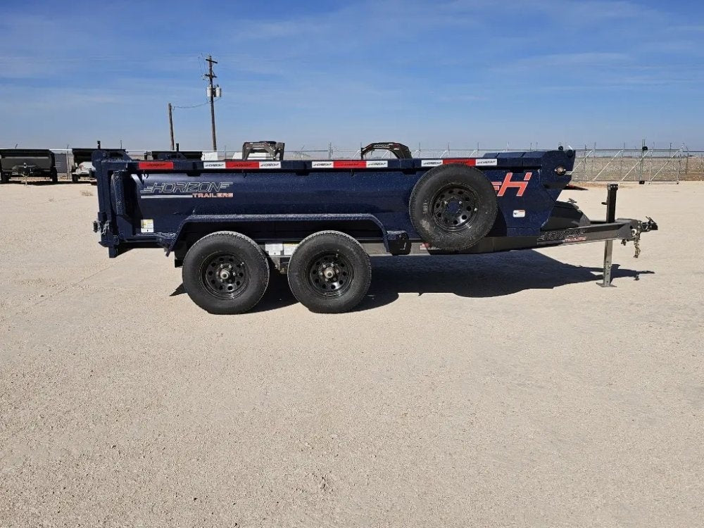 12' Horizon HZ6 Bumper Pull Dump Trailer 24" Side Walls - (2) 5.2K Axles - Bumper Pull Dump - TrailerSwap