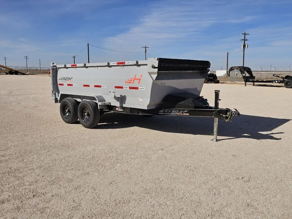 12' Horizon HZ6 Bumper Pull Dump Trailer 36" Side Walls - (2) 5.2K Axles - Bumper Pull Dump - TrailerSwap